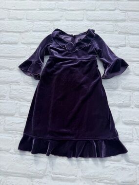 Hype Velvet Dress in Rich Purple